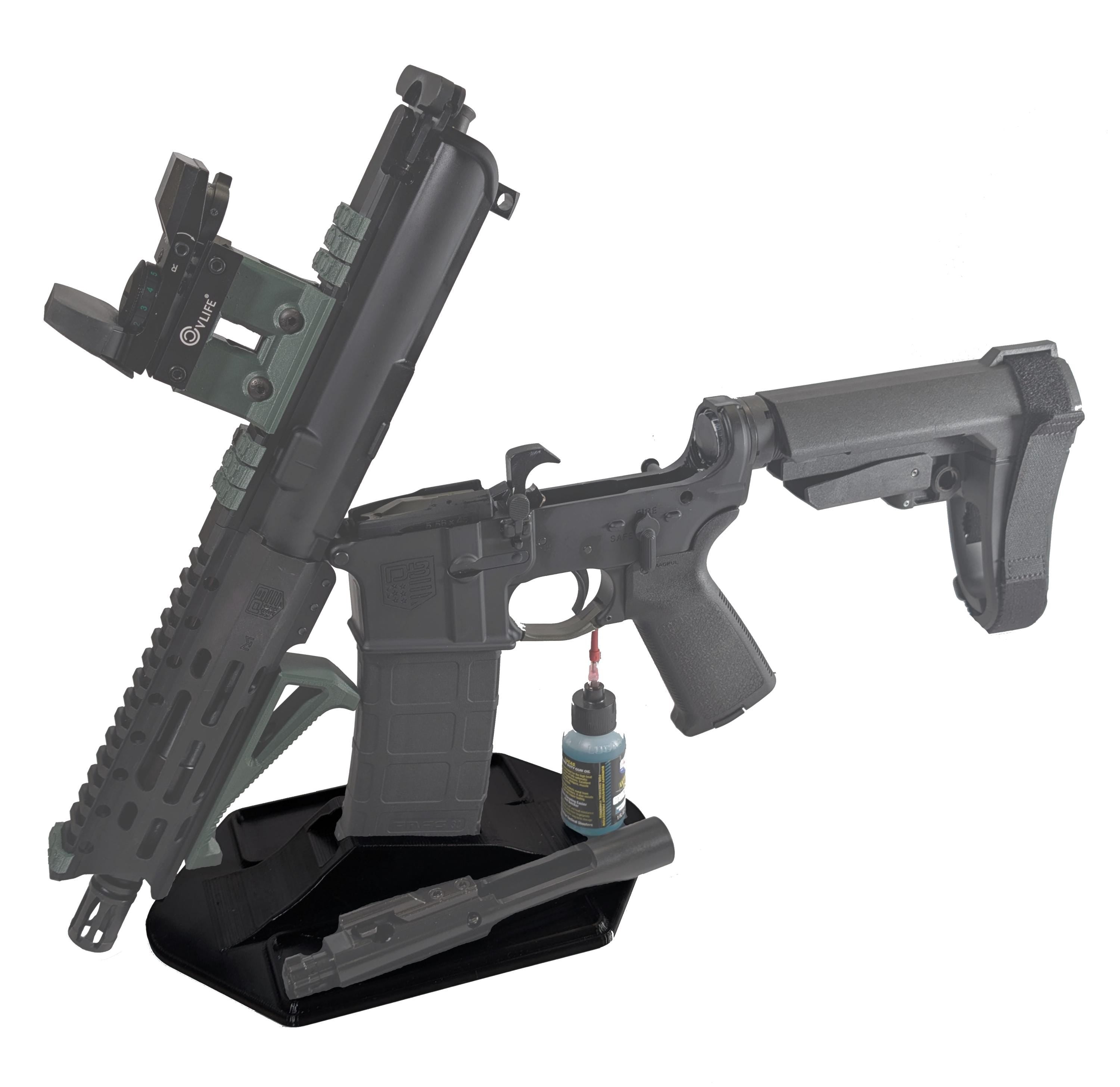 AR-15/M4 Cleaning and Display Stand, PMAG Compatible, USA Made