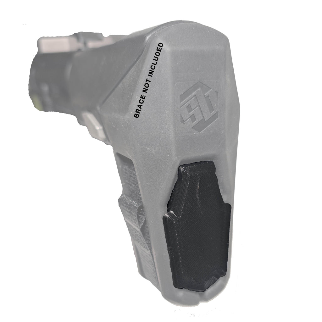 HB PDW Brace with insert installed. Back view