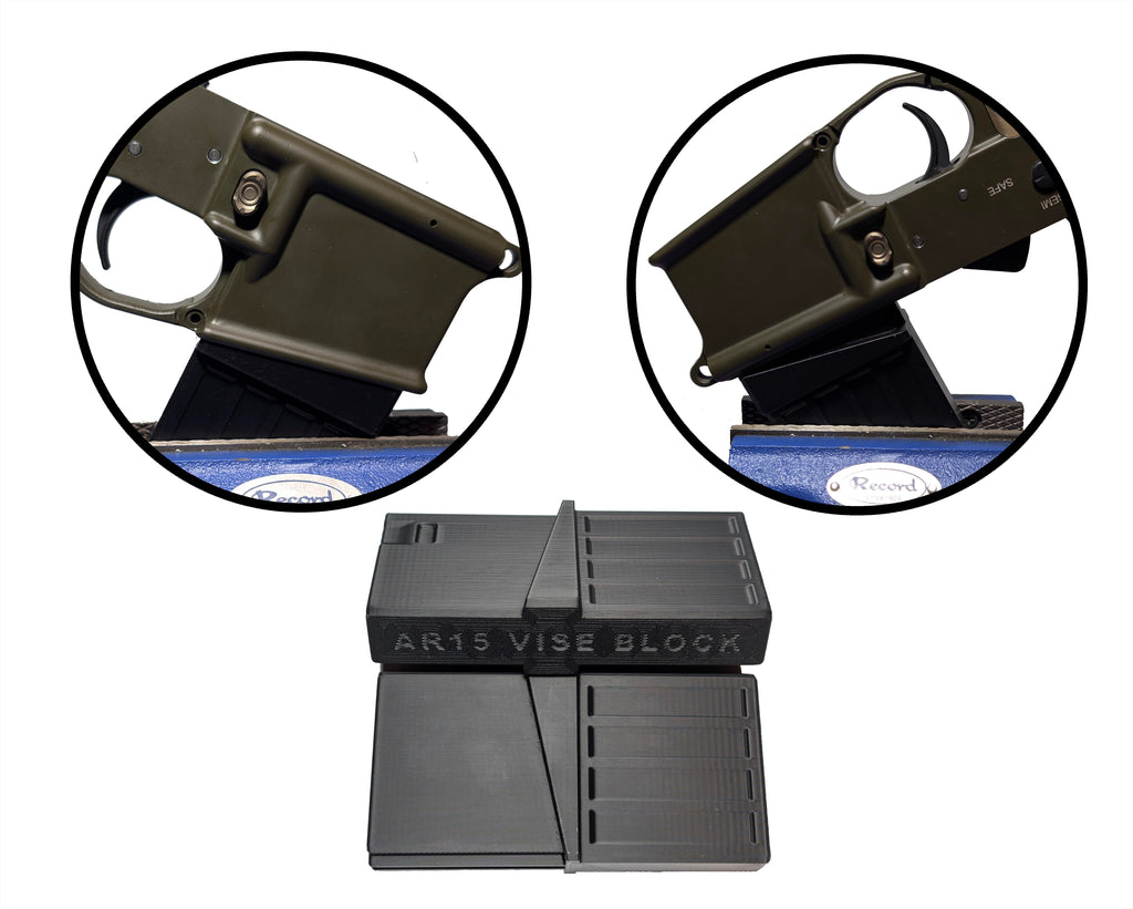 AR-15 Mag Well Vise Block | Dual-Orientation Lower Receiver Maintenance Tool