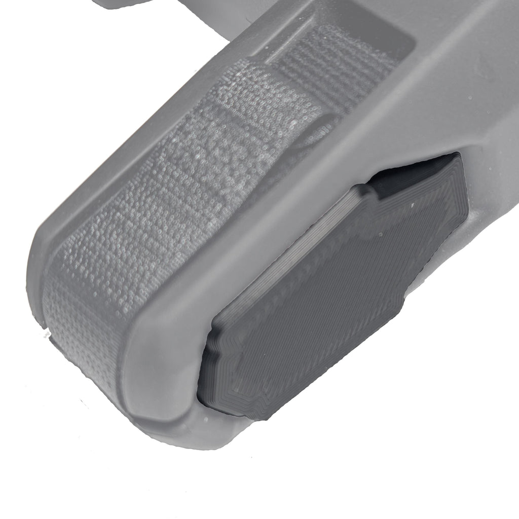 HB PDW Brace with insert installed. Back view on side